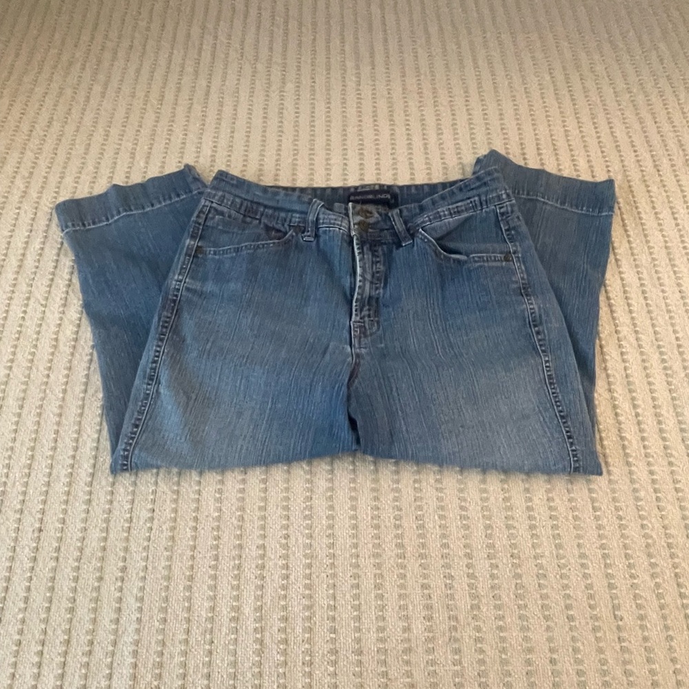 Bandolinoblu Blue Jean Capri Pants - Stretch - Size: 10